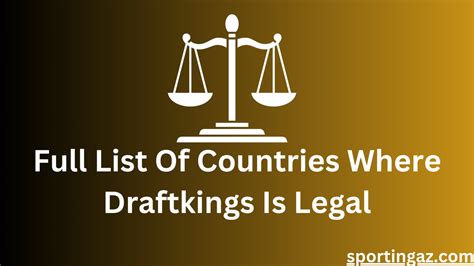 Full List Of Countries Where Draftkings Is Legal .